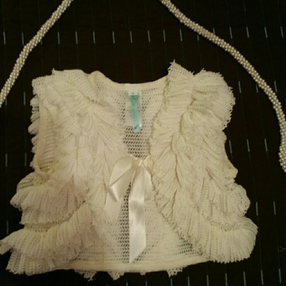 Pixie girl bolero vest sz.6 worn once💞
